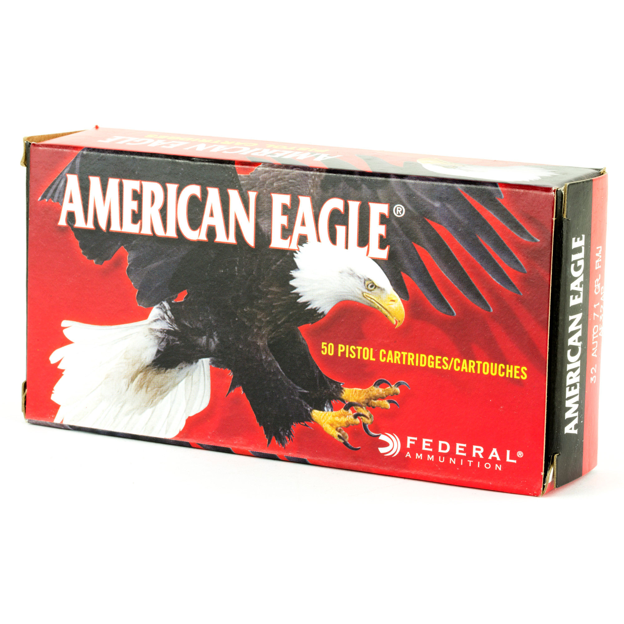 Federal American Eagle Ammunition 32 ACP 71 Grain Total Metal Jacket