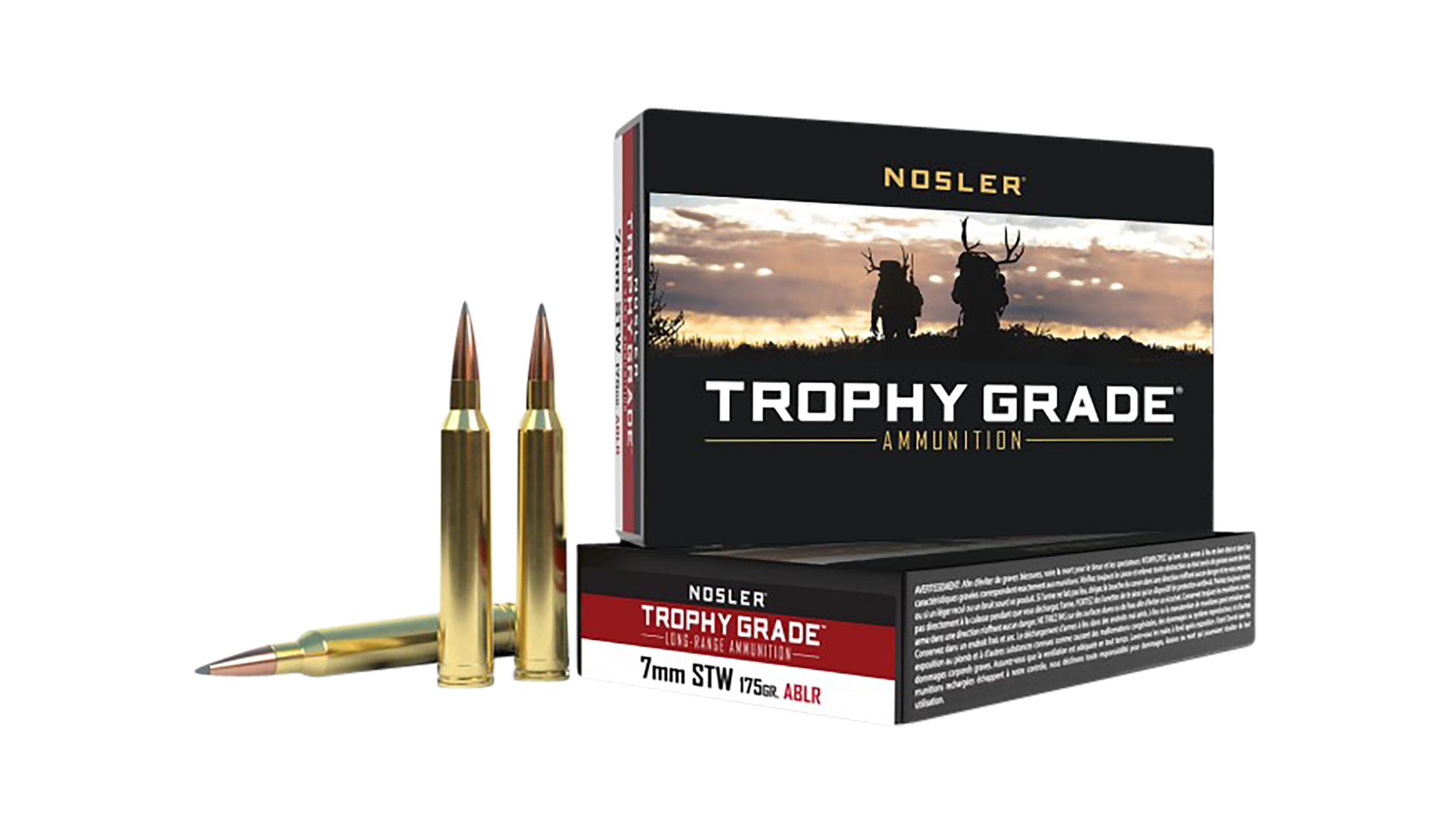 Nosler Trophy Grade Ammunition 7mm STW 175 Grain AccuBond Long Range 20RD