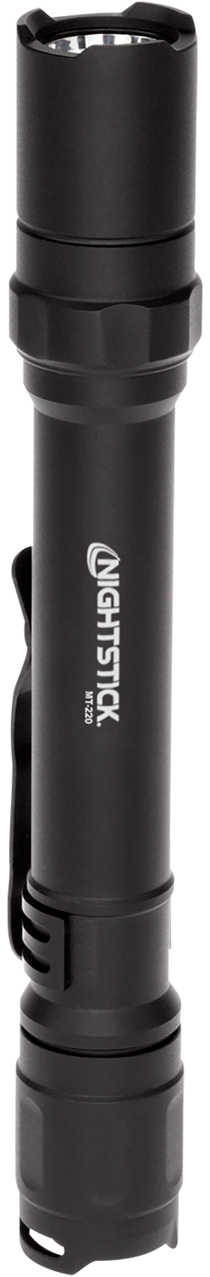 Nightstick MT220 MT-220 Mini-TAC Pro Black Anodized Hardcoat Aluminum White LED 90/130/265 Lumens 100 Meters Beam Distance
