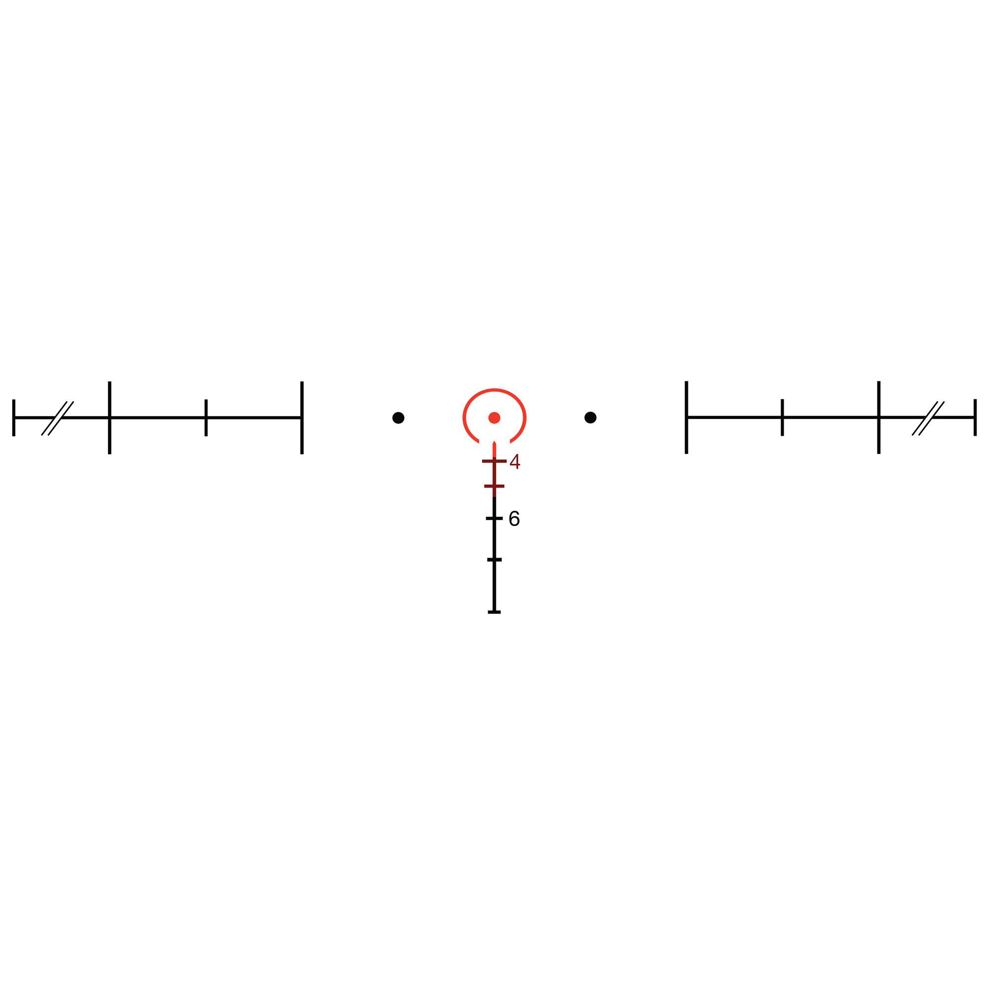 Trijicon 4x32 Acog Rifle Scope Matte, .223 Red Horseshoe/Dot, w/ Picatinny Adapter