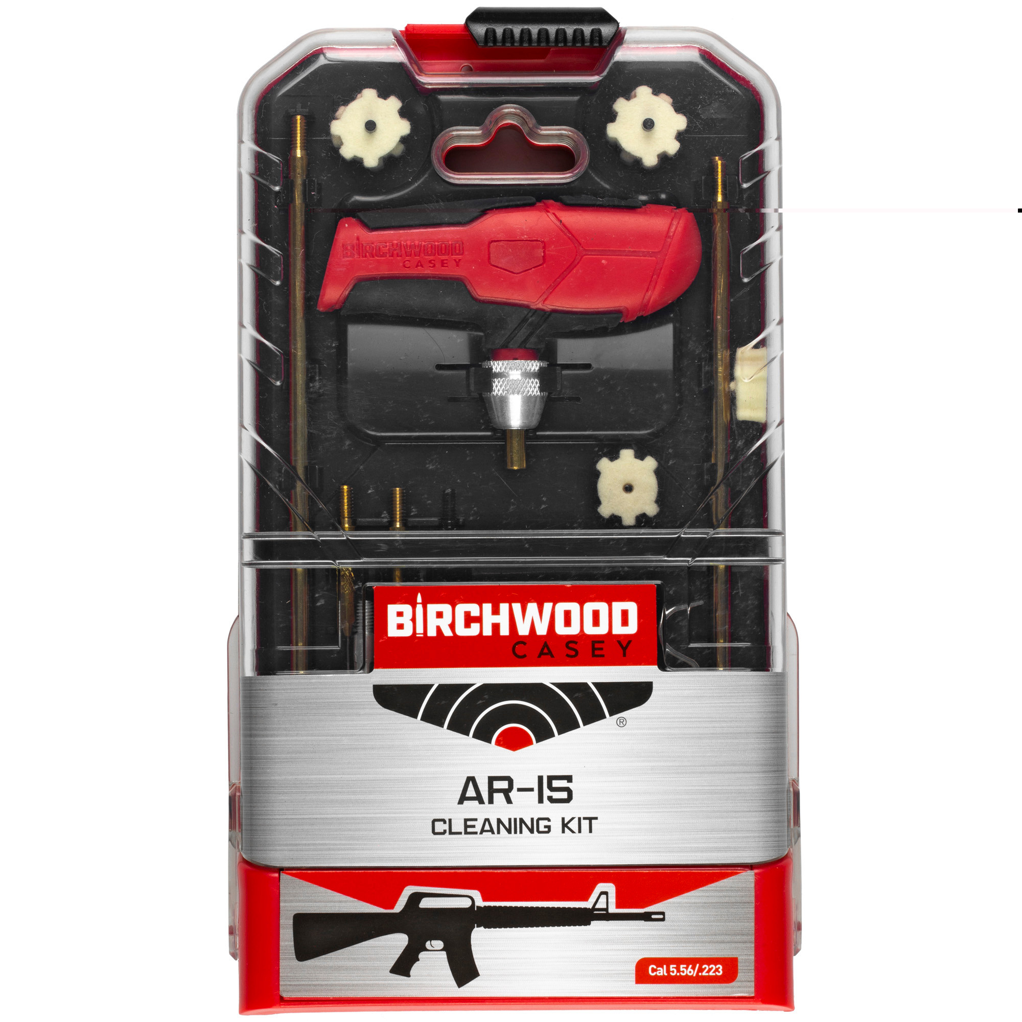 Birchwood Casey ARCLNKIT AR-15 Cleaning Kit 18 Pieces Black/Red