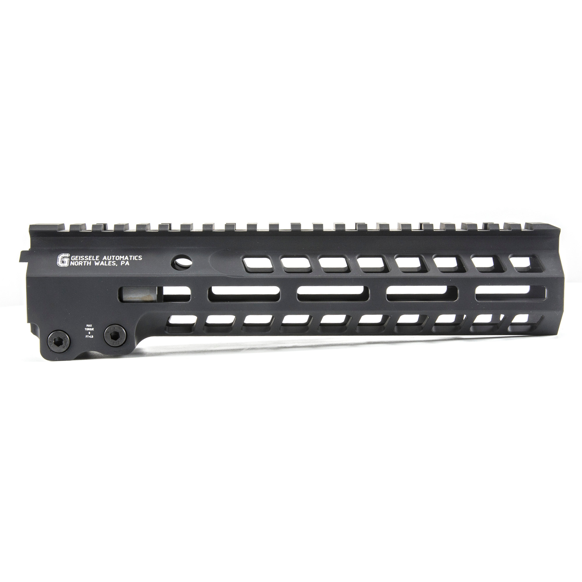 Geissele Automatics 05578B Super Modular Rail MK14 9.30" M-LOK, Black Aluminum for AR Platform, Barrel Nut Included