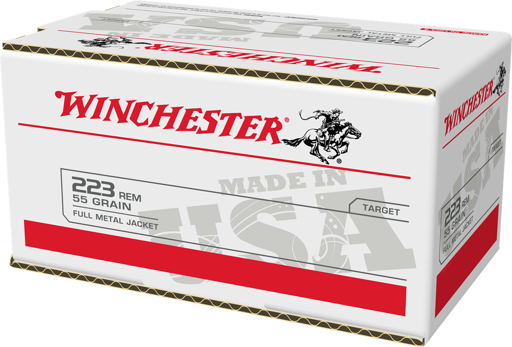 Winchester Ammo W223200 USA223 Rem 55 gr 3240 fps FMJ200 Bx/4 Cs (Value Pack)