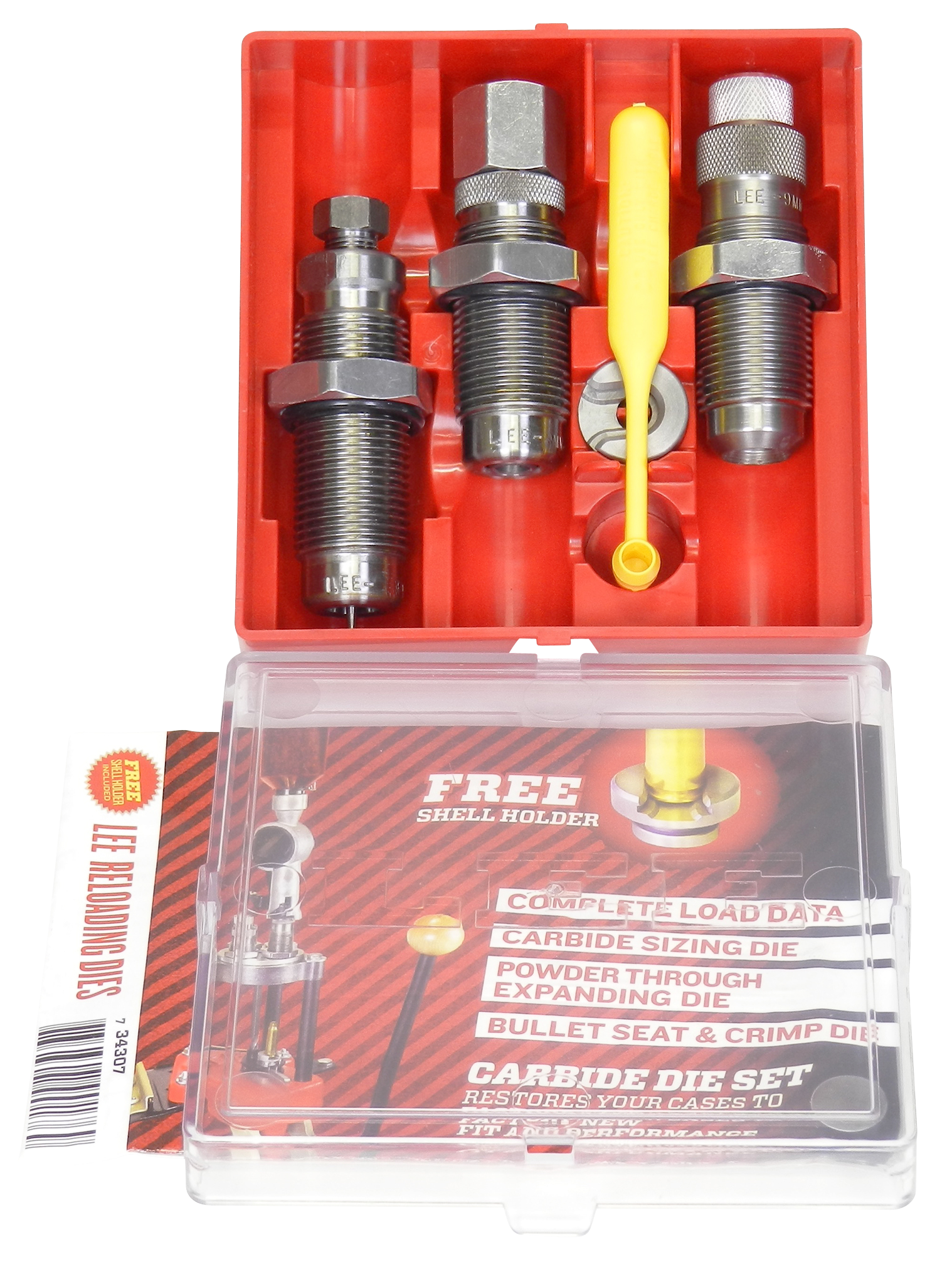 Lee 90569 Carbide 3-Die Set Pistol 38 Smith & Wesson