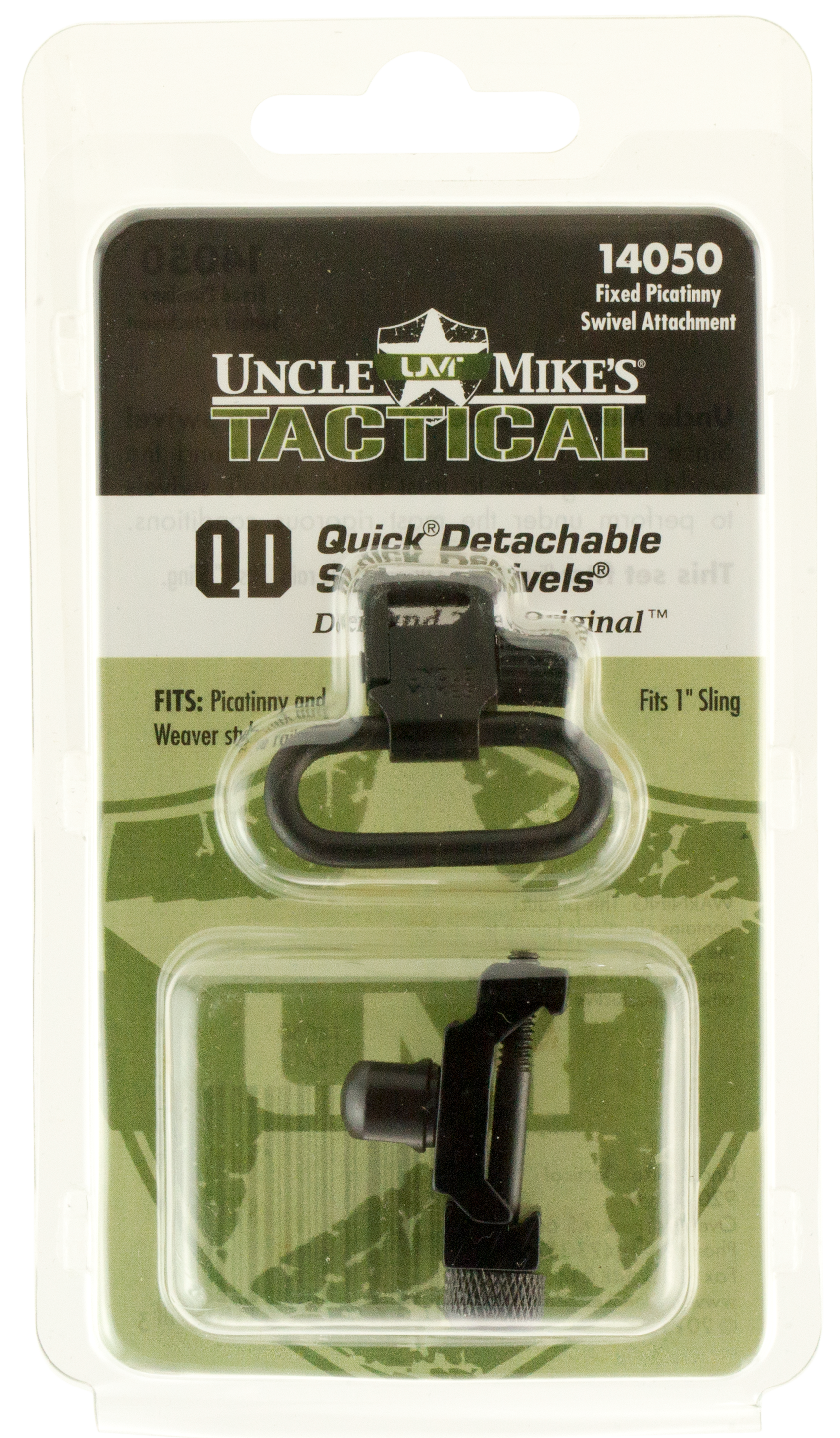 Uncle Mike's 14050 Super Swivelmade of Steel with Blued Finish, 1" Loop Size & Quick Detach Style for Picatinny & Weaver-Style Rails