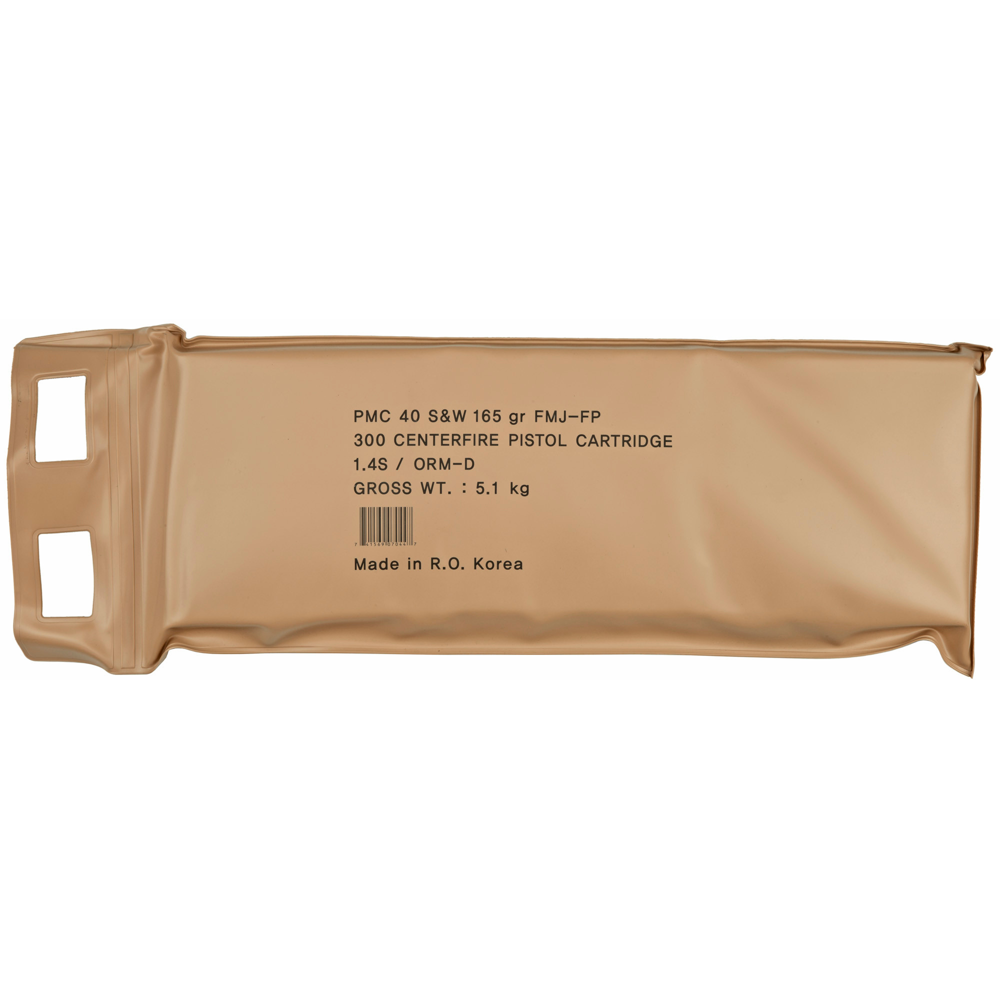 PMC 40DBP Bronze Battle Pack 40 S&W 165 gr FMJ300 Per Box/3 Cs