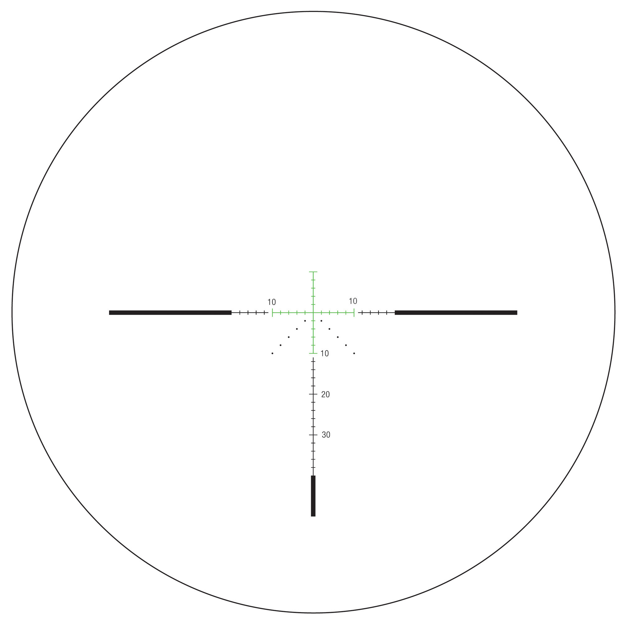 Trijicon 3-9x40 Credo Rifle Scope Matte Black, MOA Precision Hunter (Green)