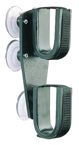 Rugged Gear 10020 Suction Cup Gun Rack Black Metal Universal