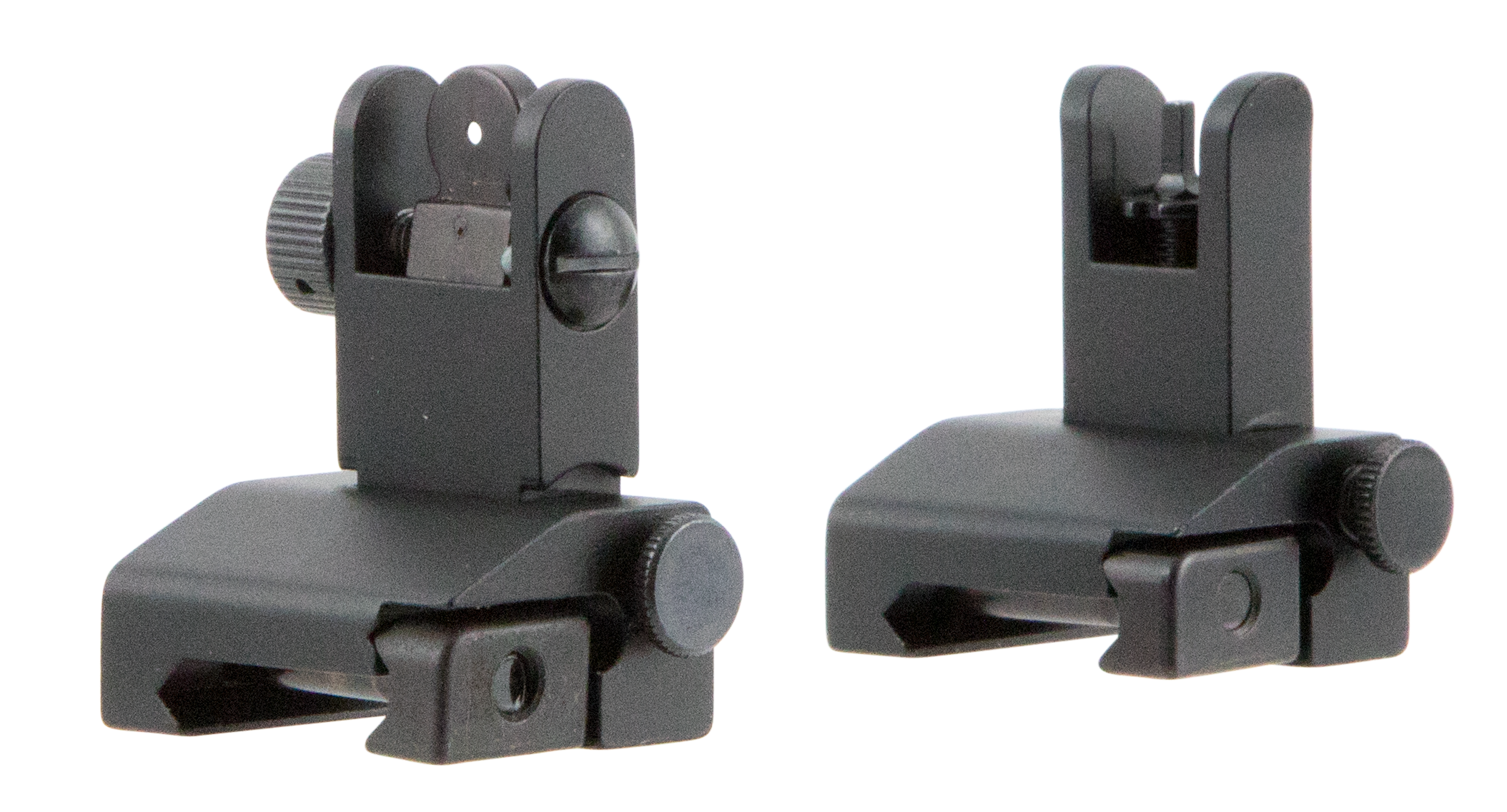 TacFire IS002 Pop Up Iron Sights/Spring LoadedBlack Anodized Flip Up for AR-Platform