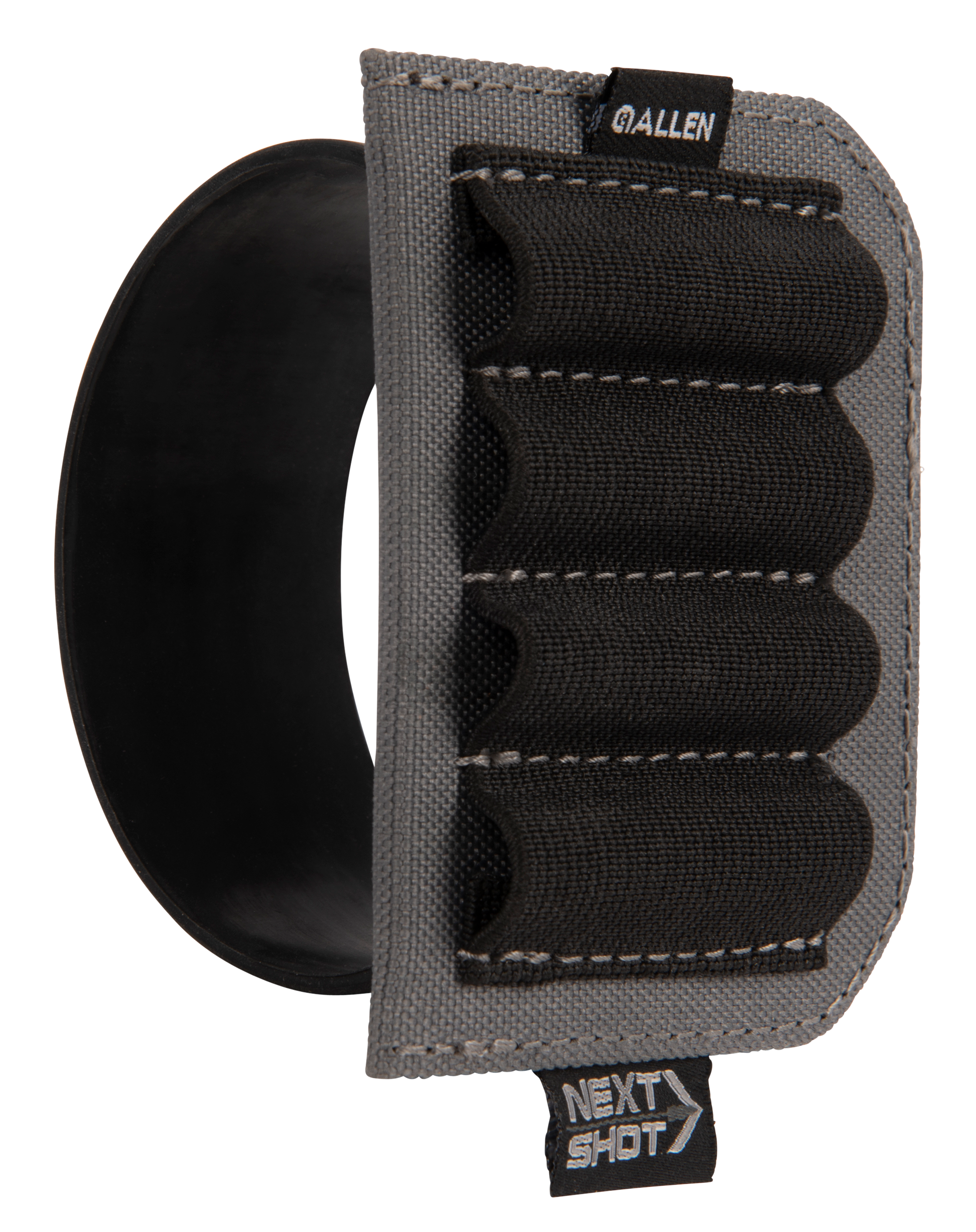 Allen 8208 Next Shot CarrierBlack Silicone Band Multi-Caliber Capacity 4rd Rifle Buttstock Mount