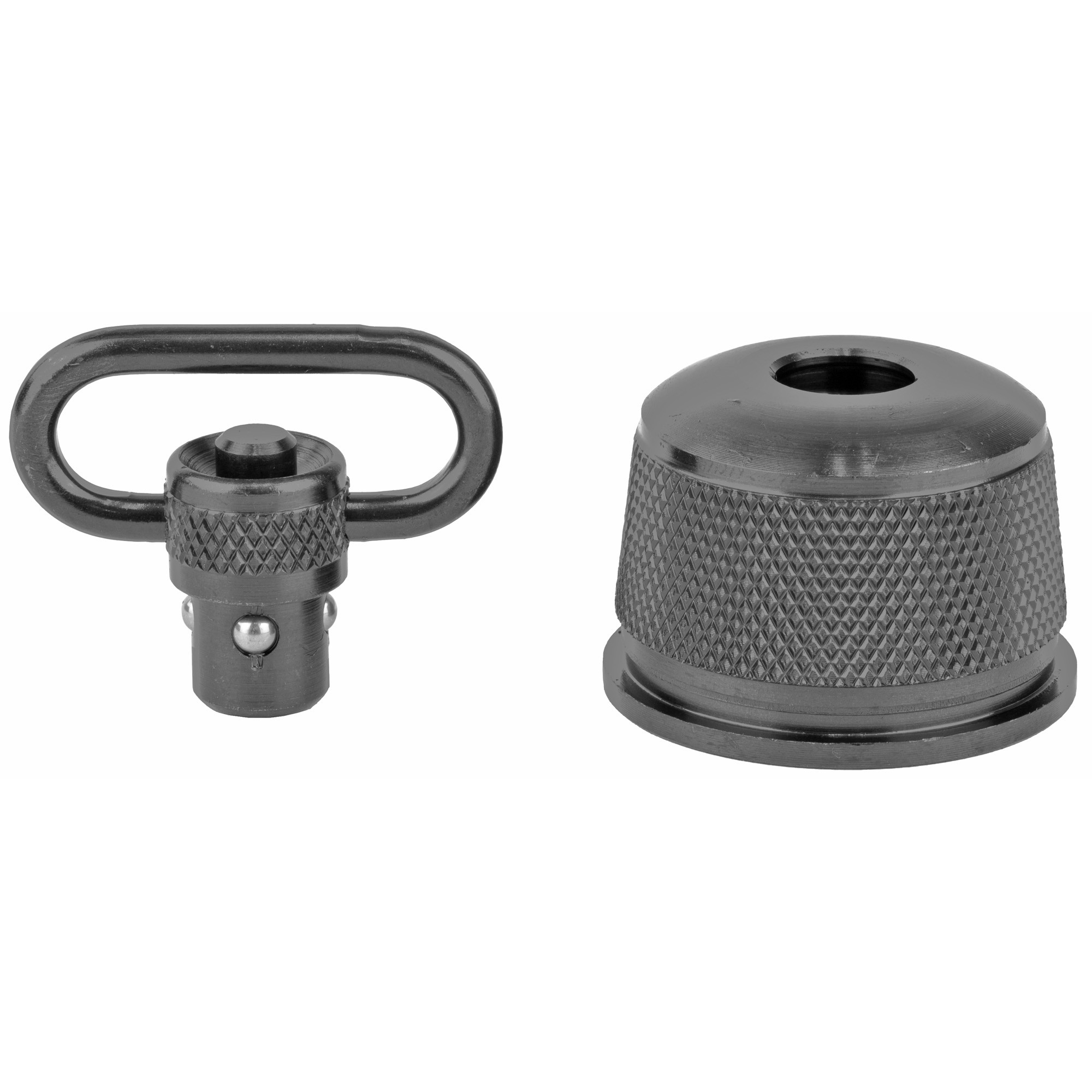 GrovTec Push Button Magazine Cap with 1" Quick Detach Sling Swivel Remington 870 Express, 11-87, 1100 12 Gauge Steel Black