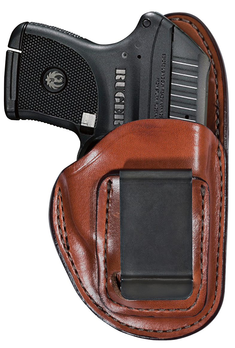 Bianchi 19236 100 ProfessionalIWB Size 12 Tan Leather Belt Clip Compatible w/Sig P220/Glock 17/22/Beretta Px4 Storm Belt 1.75" Wide Right Hand