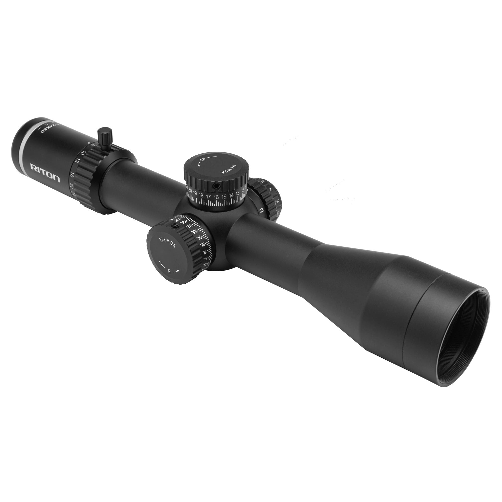 Riton Optics 7C324ASI23 7 Conquer Black 3-24x50mm 34mm Tube Illuminated G7 Reticle