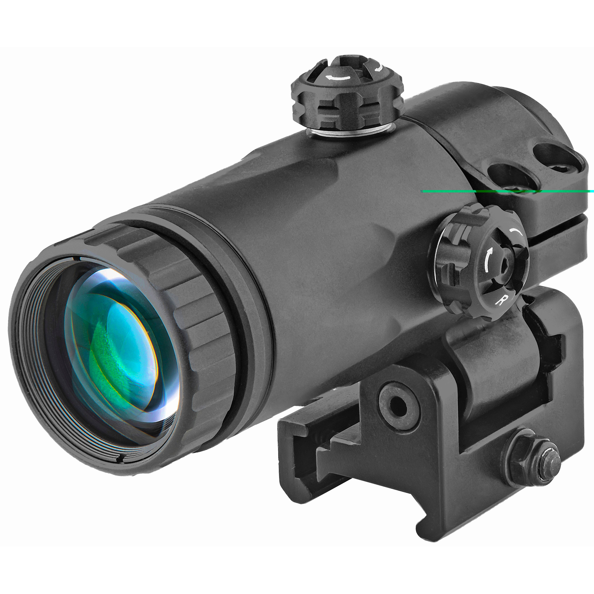 Meprolight USA 8014000500 MX3-T Magnifier Black 3x 27mm Rifle Features Tactical Pullback Mechanism