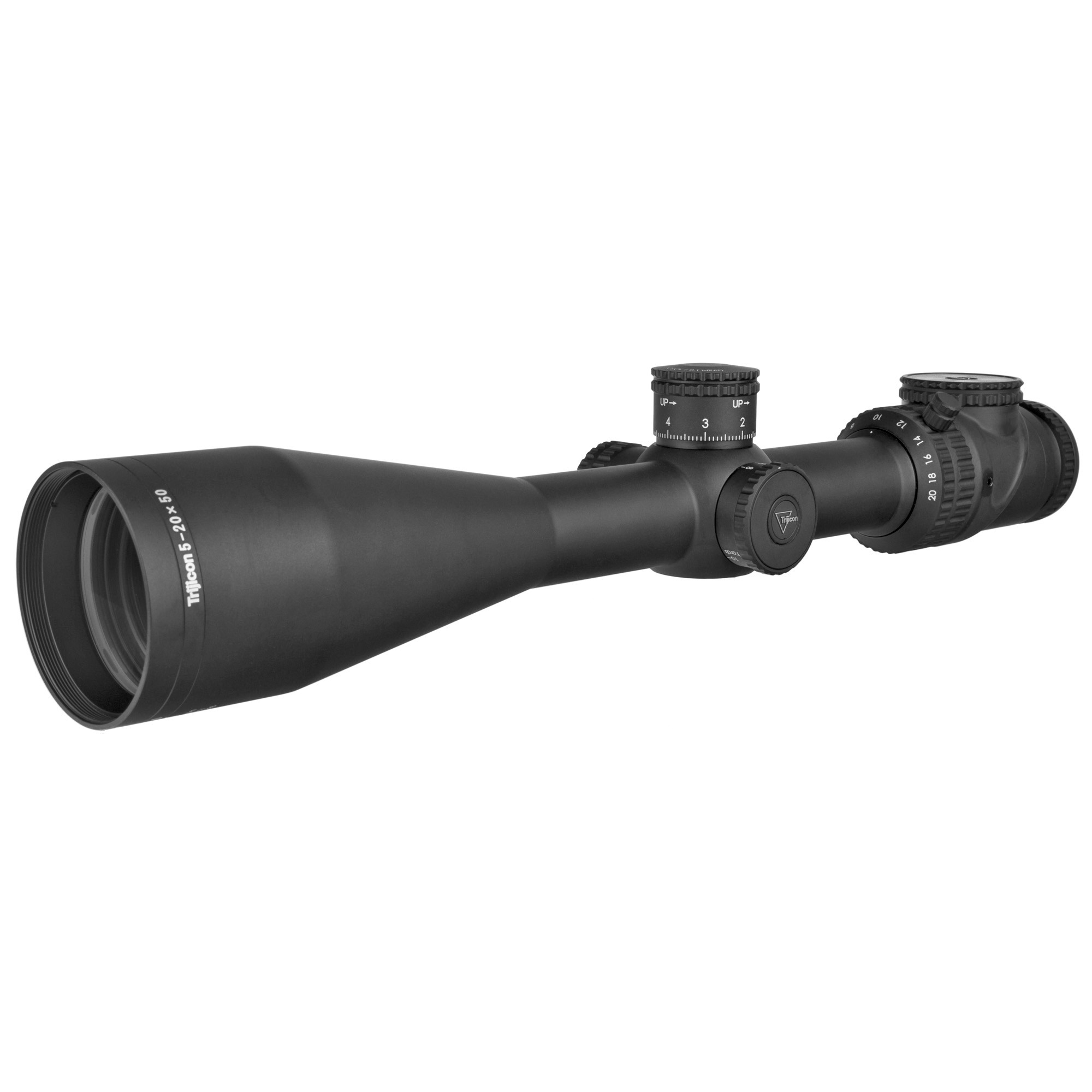 Trijicon 5-20x50 AccuPoint 30mm Rifle Scope Matte Black, MRAD Ranging Crosshair (Green Dot), Side Focus