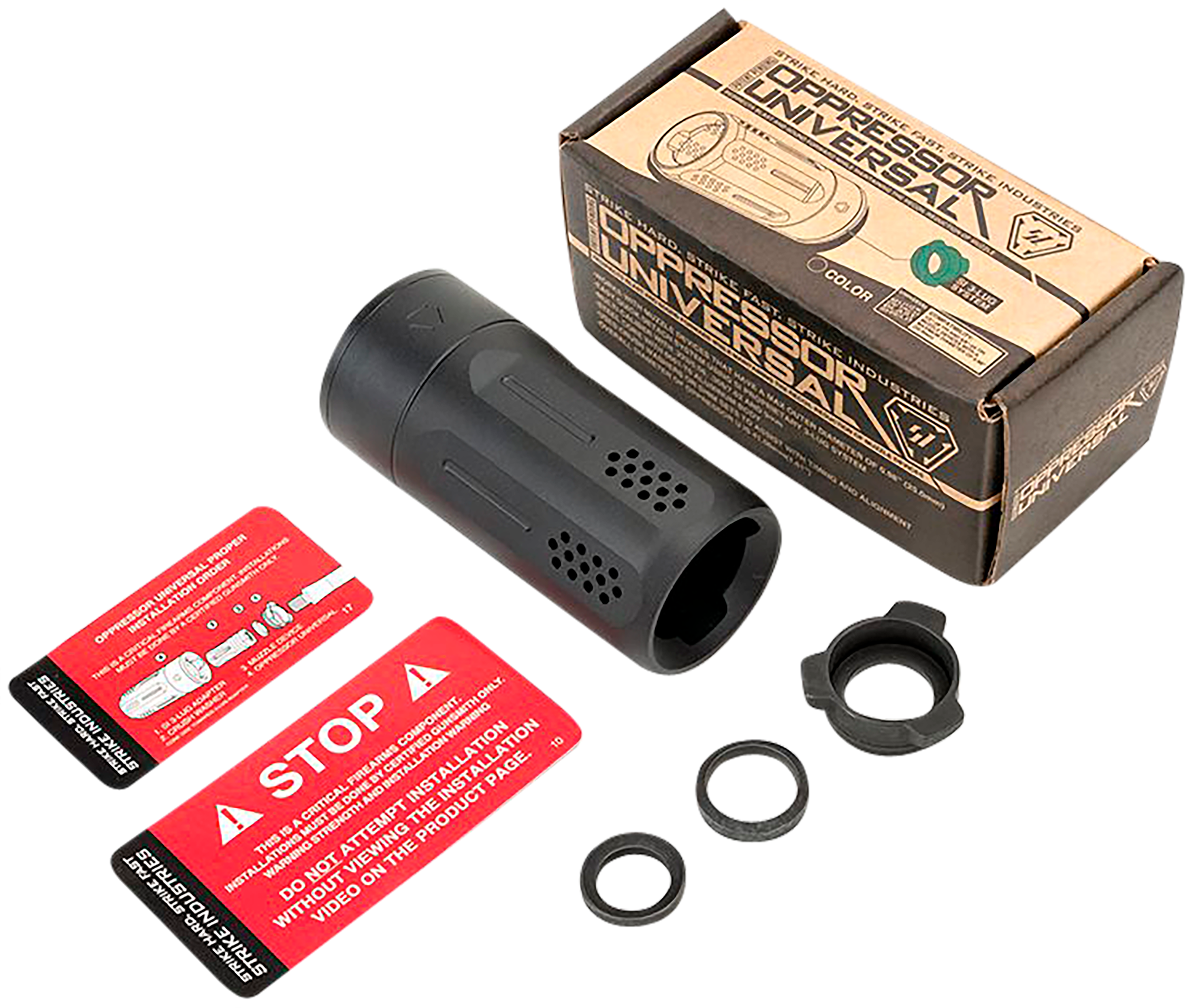 Strike Industries Oppressor Universal Blast Shield Aluminum Black