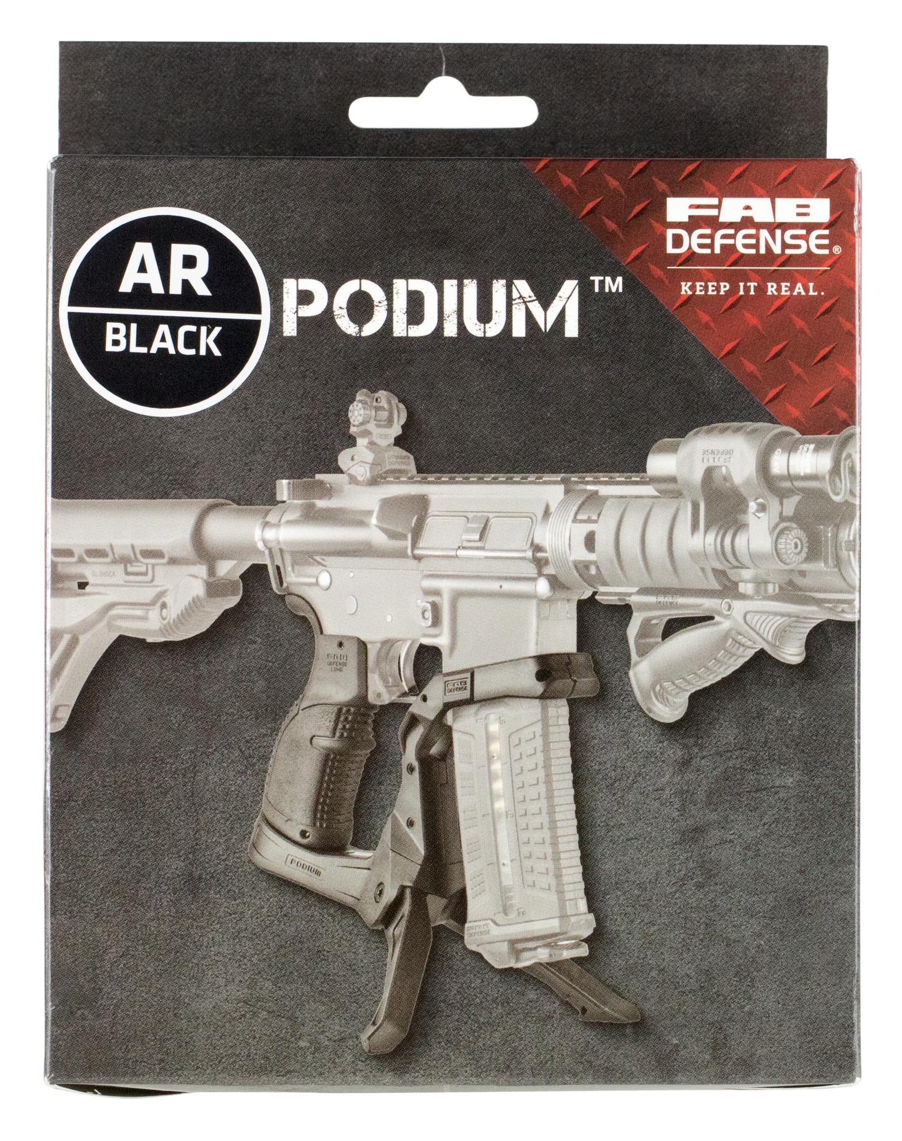 FAB Defense FXARPODB AR-PodiumBi-Pod Matte Black Polymer with Compact Design & Rapid Deployment Mechanism Includes AGR-43 Pistol Grip