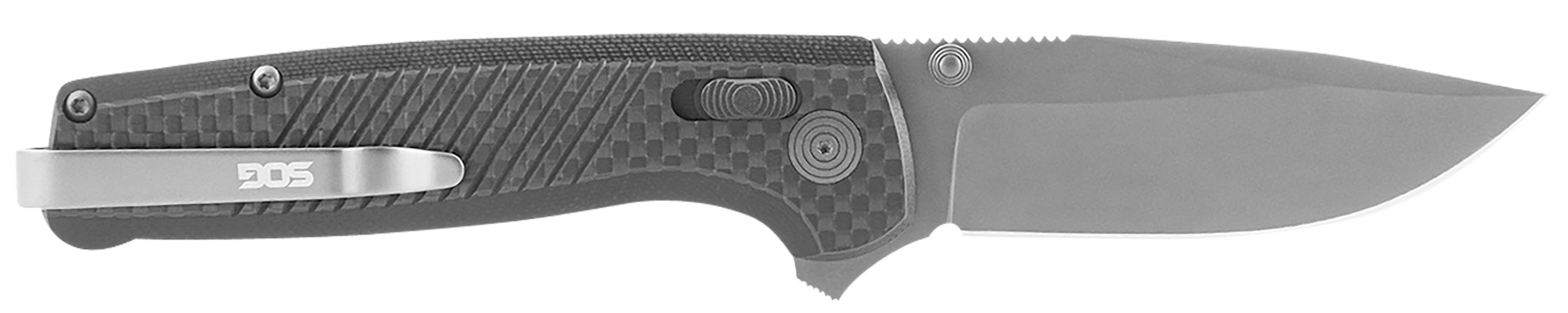 S.O.G SOGTM1032BX Terminus XR LTE 2.95" Folding Clip Point Plain Graphite TiCN Cryo CPM S35VN Steel Blade Black G10/Carbon Fiber Handle Features Box Packaging Includes Pocket Clip
