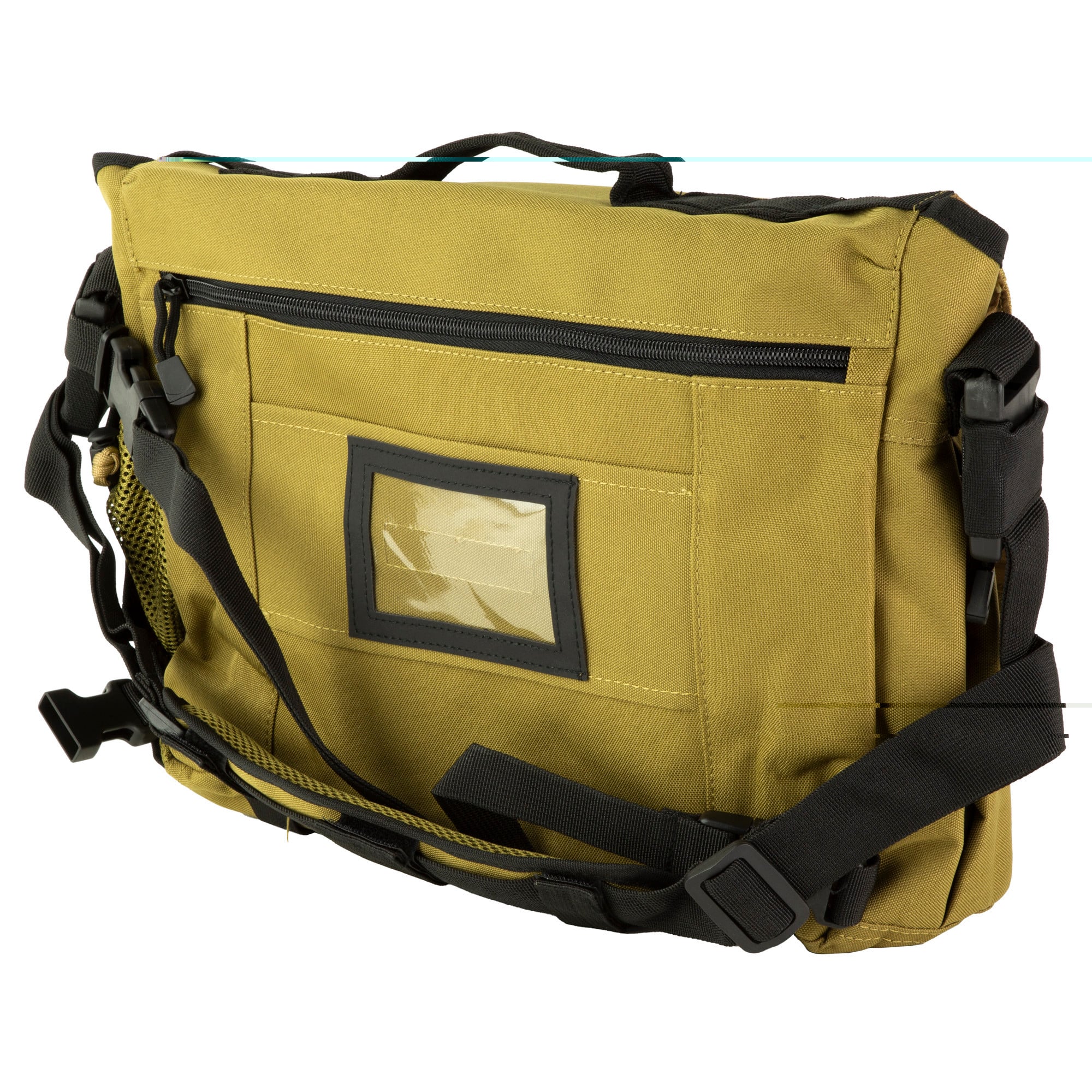 Rukx Gear ATICTBBT Discrete Carry Business Bag Tan with Hidden Pistol Compartment, 16" Laptop Sleeve, 9 Interior Pockets, 3 Exterior Pockets & Mil-Spec Buckles 15" W x 11" H Interior Dimensions