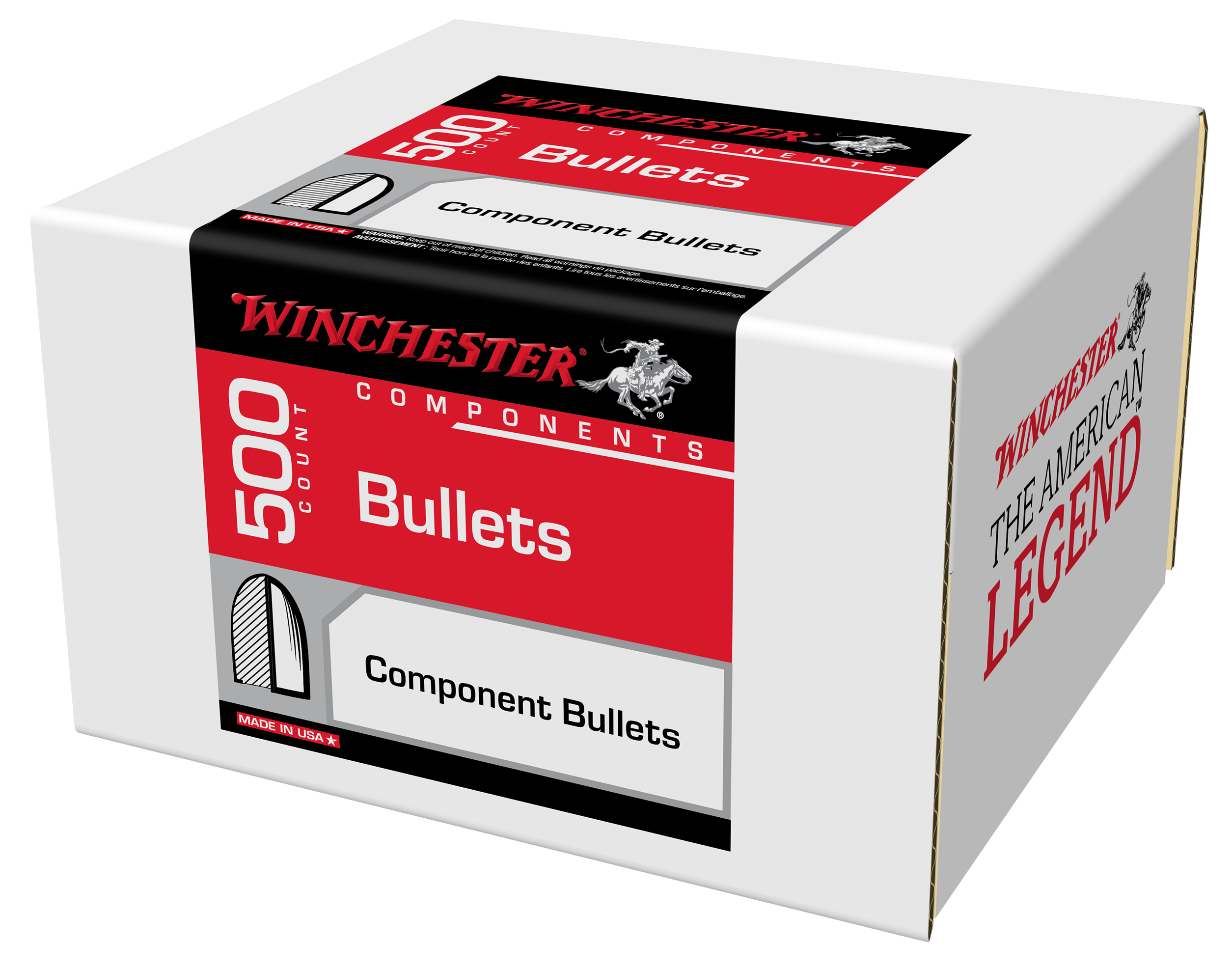 Winchester AmmoCenterfire Handgun Reloading 40 S&W .400 180 gr Truncated Cone 500 Per Box