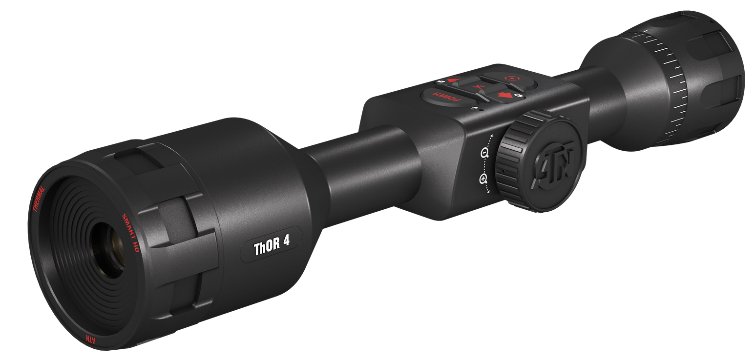 ATN TIWST4641A Thor 4 640 Thermal Rifle Scope Black Anodized 1-10x Multi Reticle 640x480 Resolution Features Rangefinder