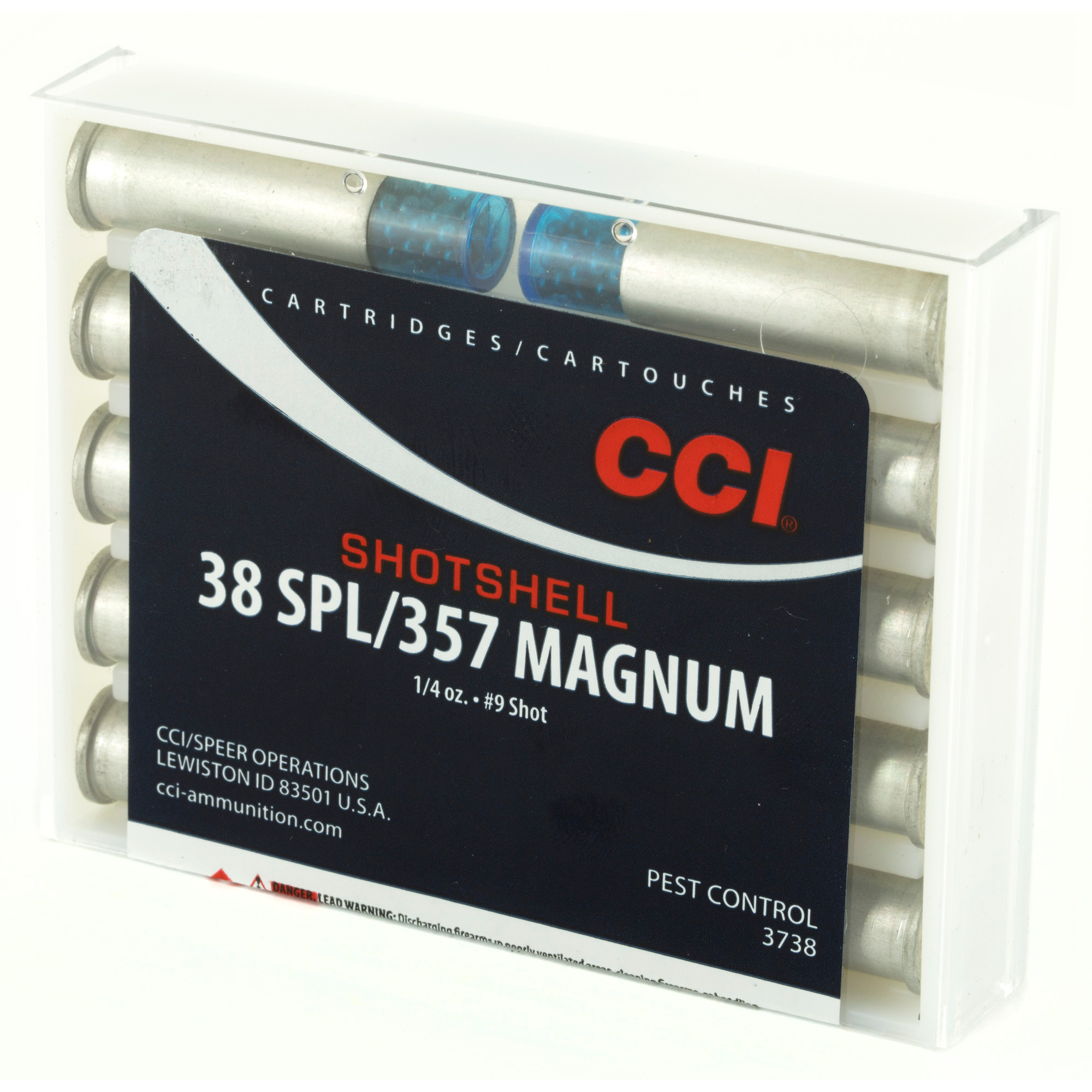 CCI Shotshell Ammunition 38 Special 100 Grains #9 Shot Box of 10