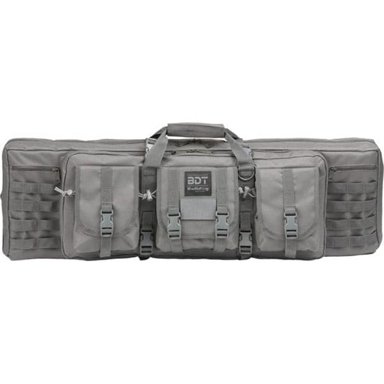 Bulldog Cases Tactical Double Rifle Case, Seal Gra