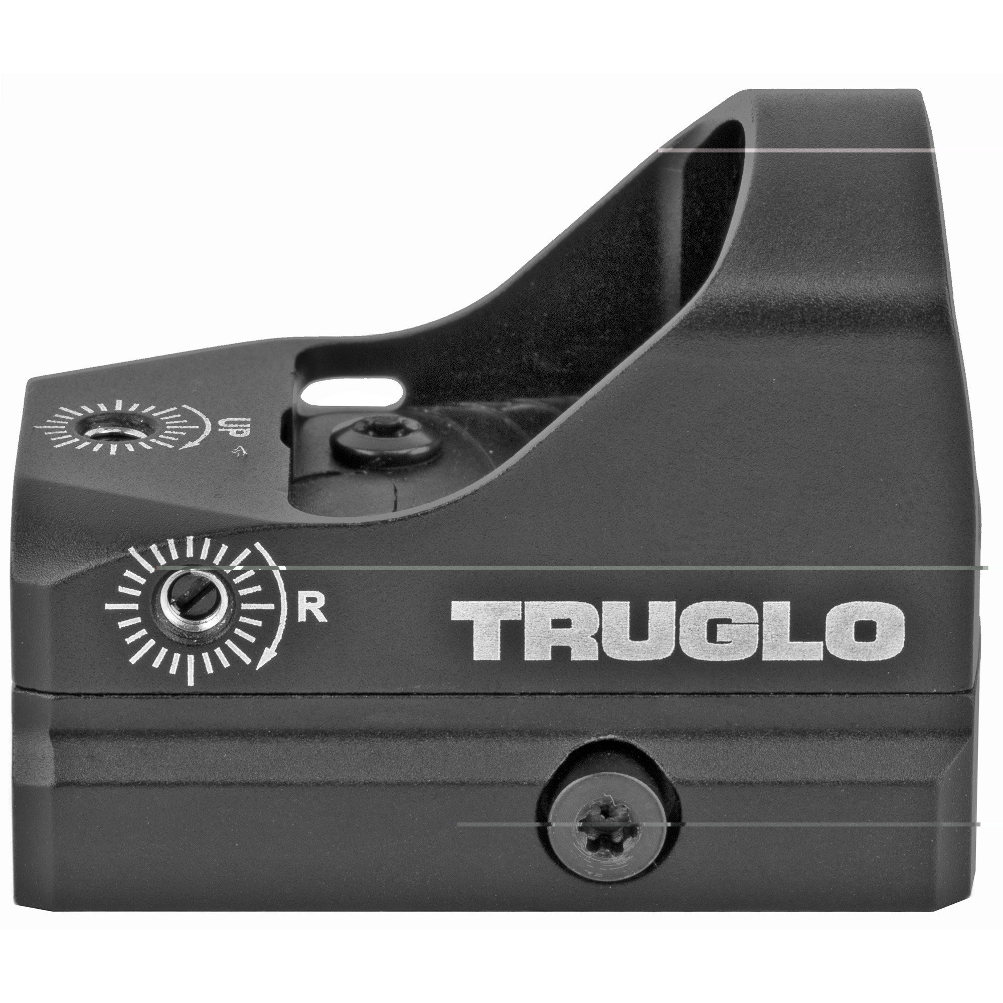 TruGlo TGTG8100BM TruTec Micro Black Anodized 23x17mm 3 MOA Red Dot Reticle 45 Degree Offset Mount