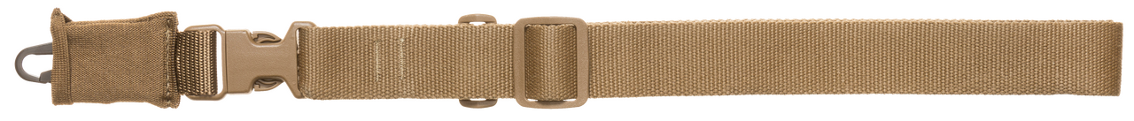 Tacshield T6005CY CQB Sling made of Coyote Webbing with HK Snap Hook & Single-Point Design for Rifle/Shotgun