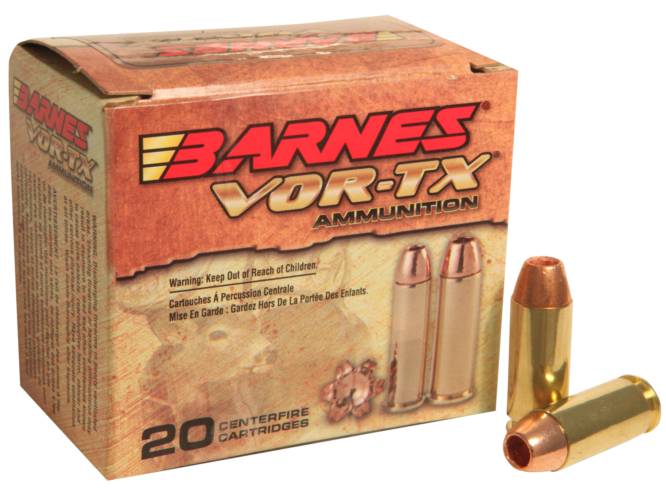 Barnes VOR-TX Ammunition 10mm Auto 155 Grain XPB Hollow Point Lead-Free 20RD