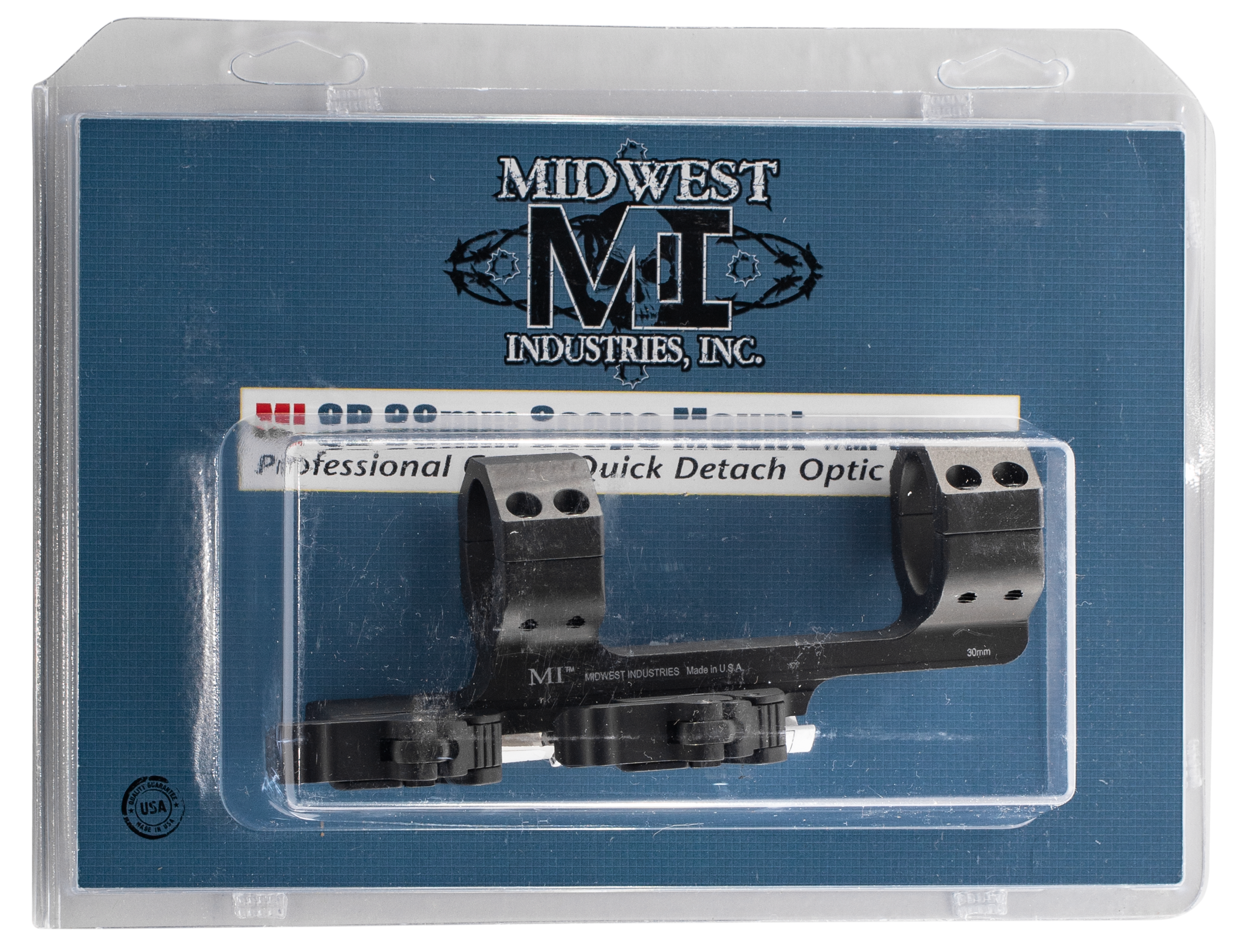 Midwest Industries 30mm QD Scope Mount Picatinny-Style with 1.4" Offset Matte