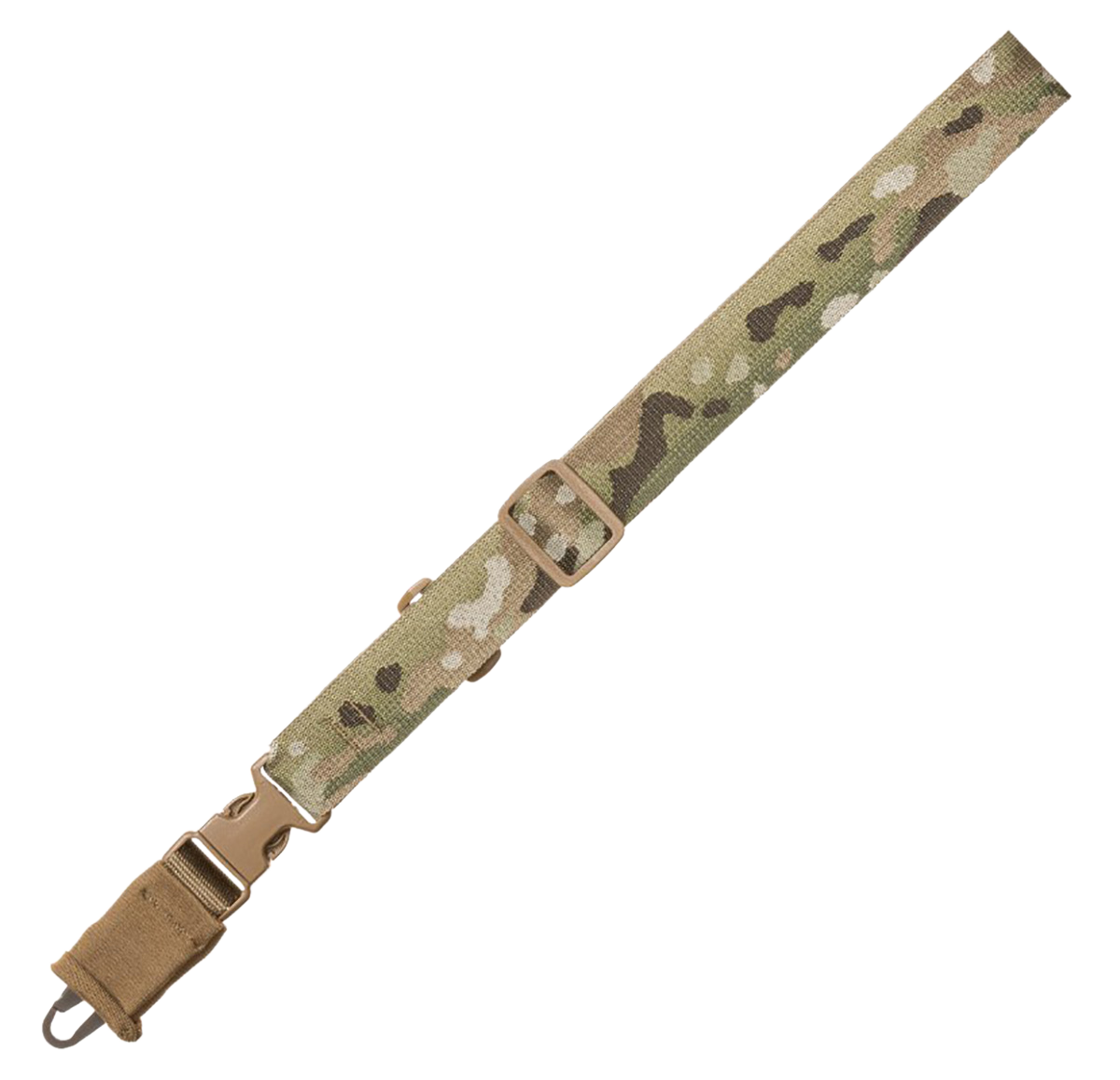Tacshield T6005MB CQB Sling made of MultiCam Webbing with HK Snap Hook & Single-Point Design for Rifle/Shotgun