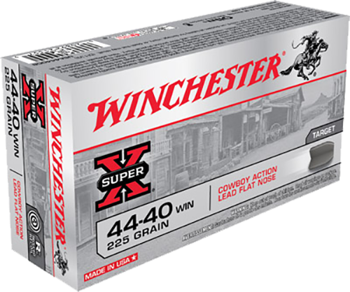 Winchester USA Cowboy Ammunition 44-40 WCF 225 Grain Lead Flat Nose
