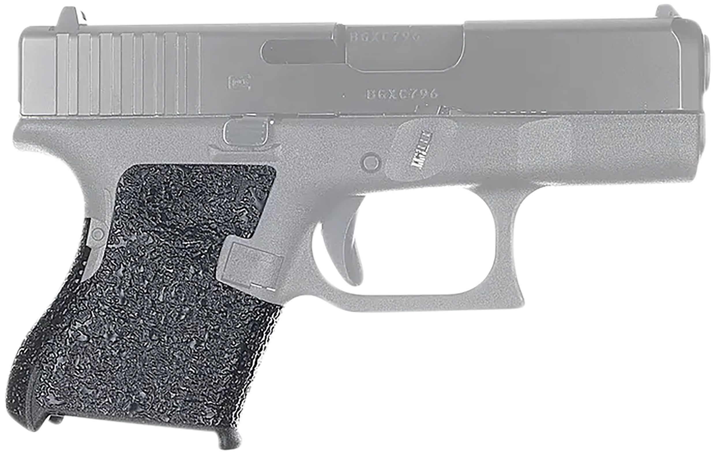 Talon Grips EV03R Adhesive GripTextured Black Rubber, Fits Subcompact Glock Gen 5