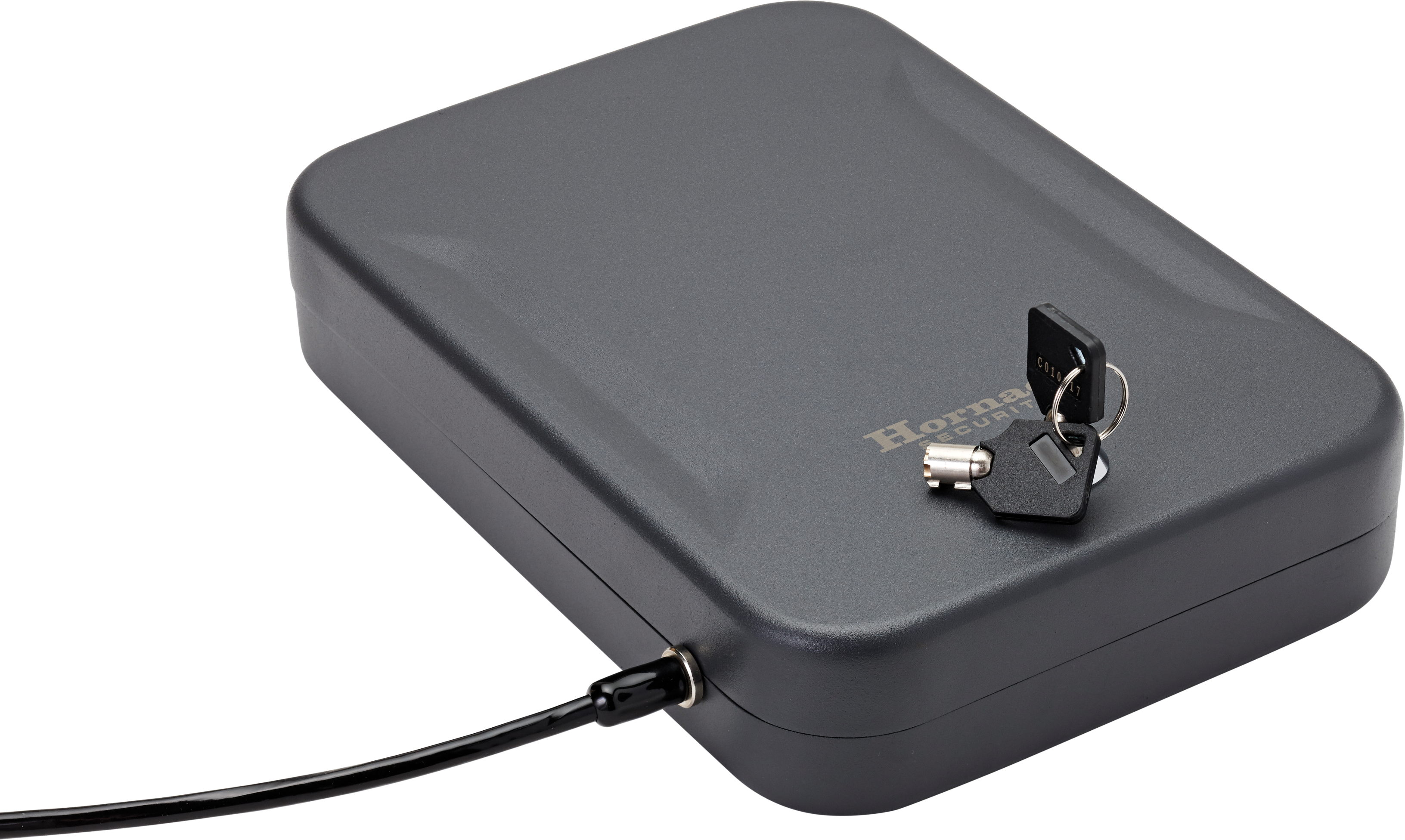 Hornady 95210 Lock BoxXL Key Entry Black Steel Holds 1 Handgun 10" L x 7" W x 2" D