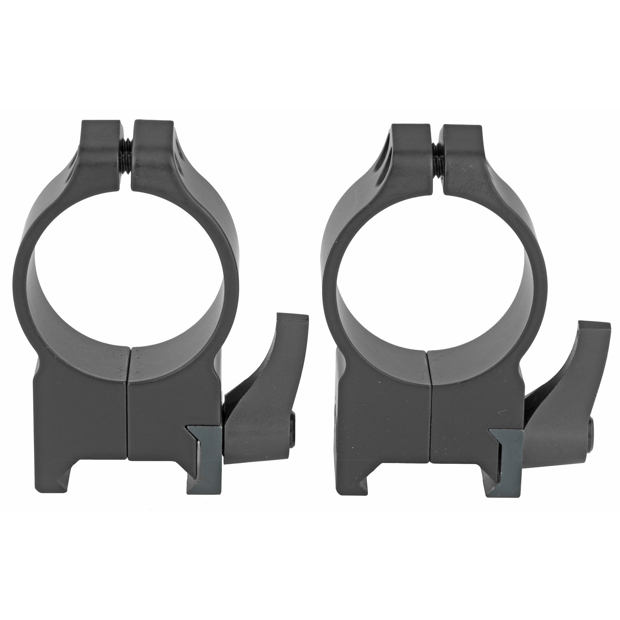 Warne 215LM Maxima Vertical Ring Set Quick Detach For Rifle Maxima/Weaver/Picatinny High 30mm Tube Matte Black Steel