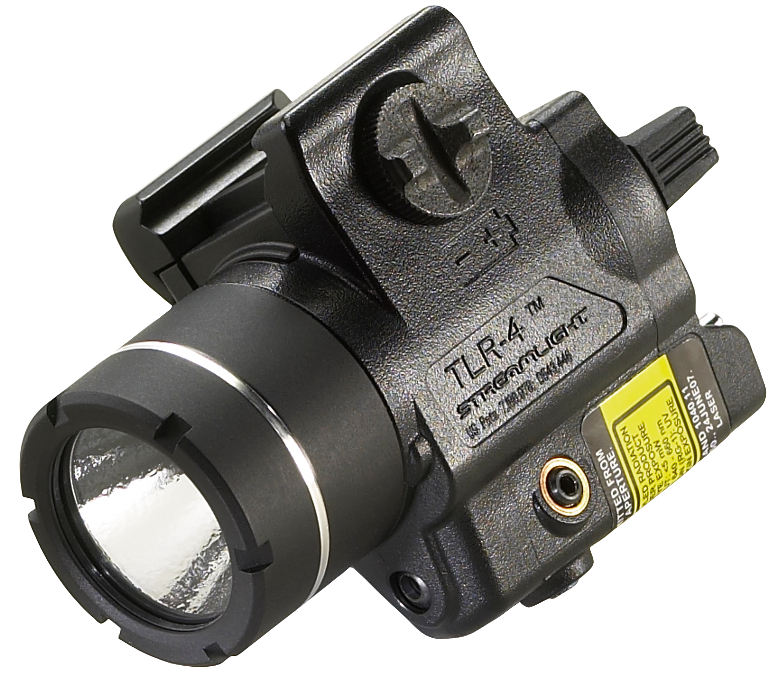 Streamlight 69241 TLR-4 Weapon Light HK USP Compact 170 Lumens Output White LED Light Red Laser 115 Meters Beam Black Anodized Polymer