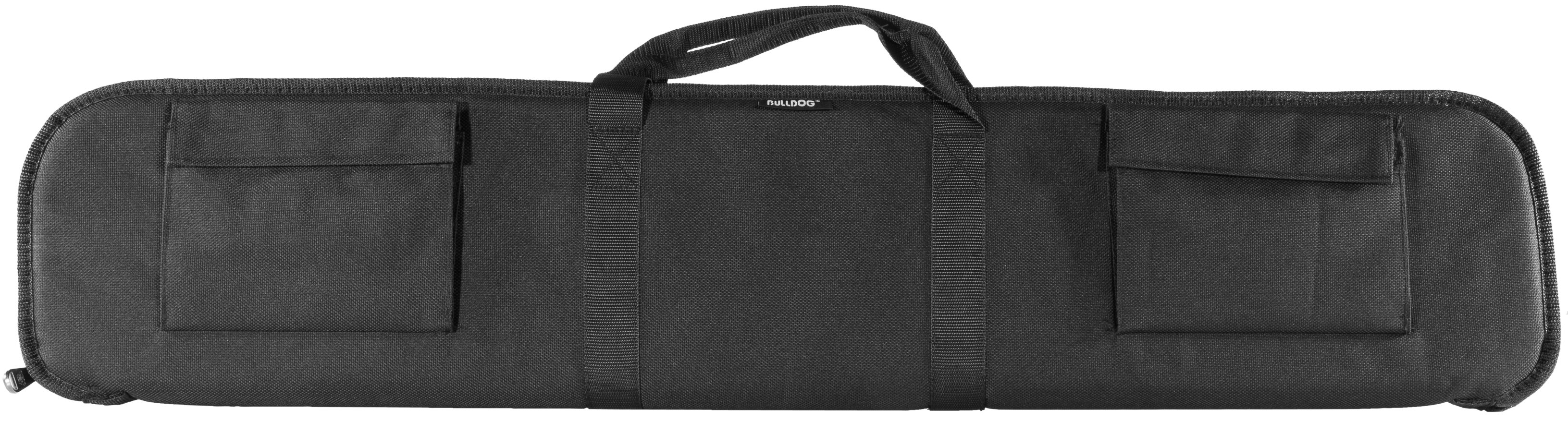 Bulldog BD49242 Tactical Shotgun Case made of Water-Resistant Nylon with Black Finish, 1.75" Foam Padding, Tricot Lining, Full Length Zipper, 2 External Pockets & Hidden Shell Loops 42" L