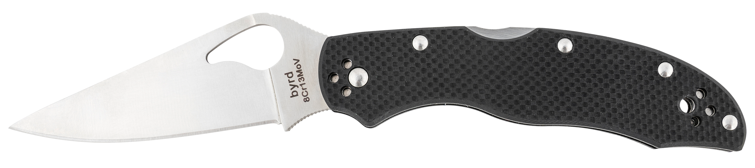 Spyderco BY01GP2 Byrd Harrier 2 3.39" Folding Clip Point Plain 8Cr13MoV SS Blade BlackTextured G10 Handle Includes Pocket Clip