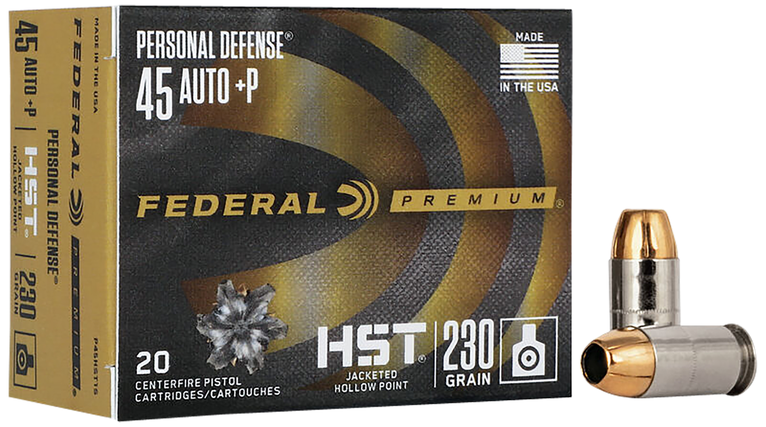 Federal Premium P45HST1S 45auto 230 HST JHP 20rd