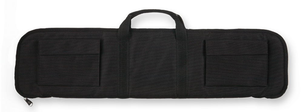 Bulldog BD492 Tactical Shotgun Case made of Water-Resistant Nylon with Black Finish, Tricot Padding, 2 External Pockets & 12 Shell Loops 35" L
