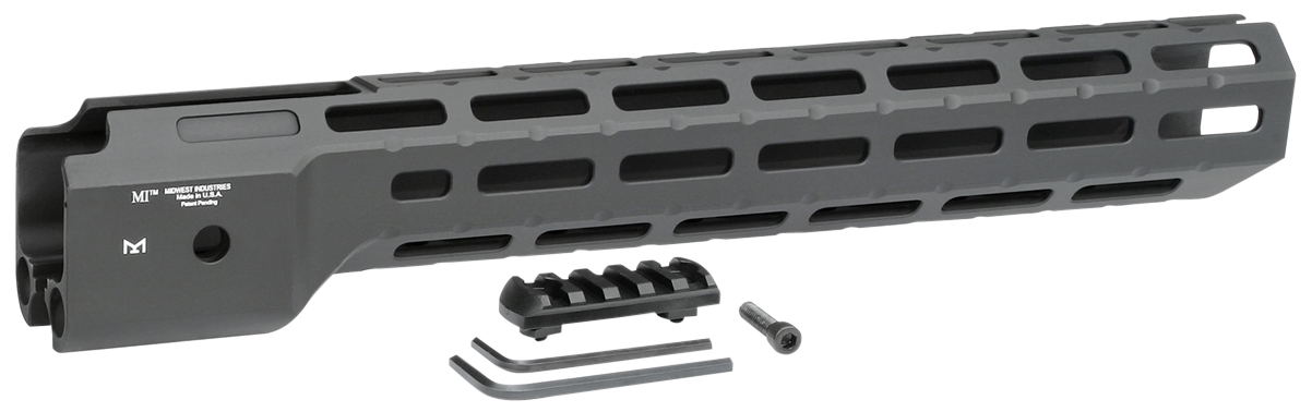 Midwest Industries MICRPC9X CombatRuger PC9 M-Lok Handguard Black Hardcoat Anodized 6061-T6 Aluminum 14"