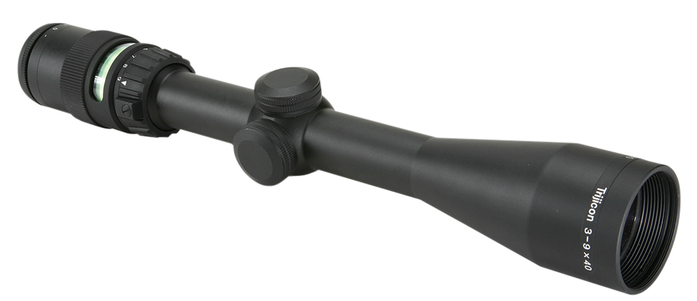 Trijicon 3-9x40 AccuPoint Rifle Scope Matte, Green Triangle Post