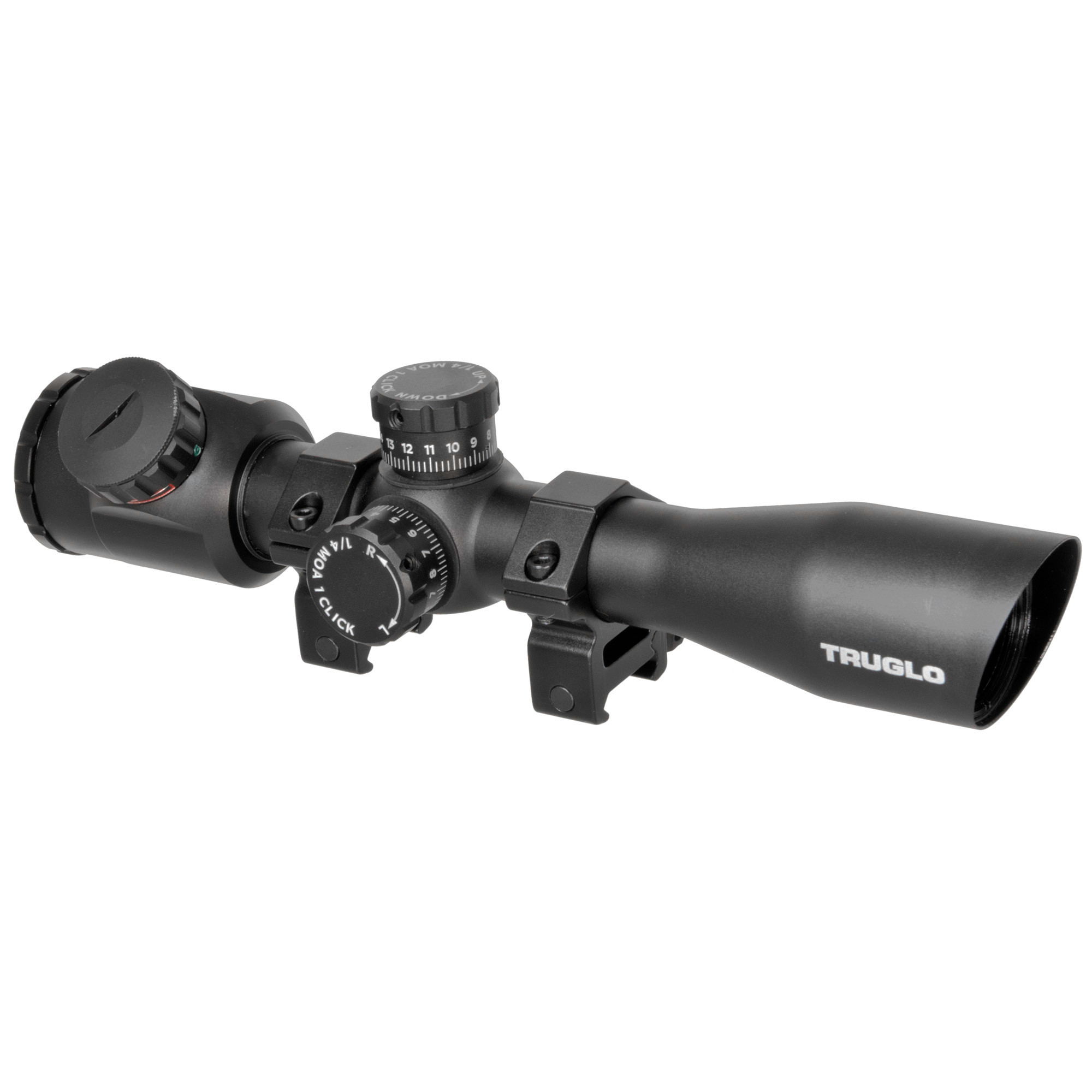 Truglo 4x32 Tru-Brite Xtreme Tactical Riflescope Matte, Illuminated Mil-Dot, w/ Rings