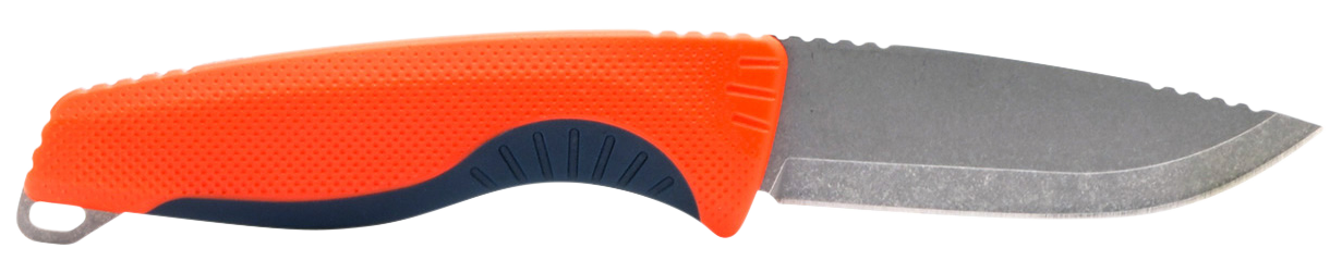 S.O.G SOG17410341 Aegis FX 3.70" Fixed Plain Satin 4116 Krupp SS Blade/ Recue Red w/Indigo Accents GRN Handle