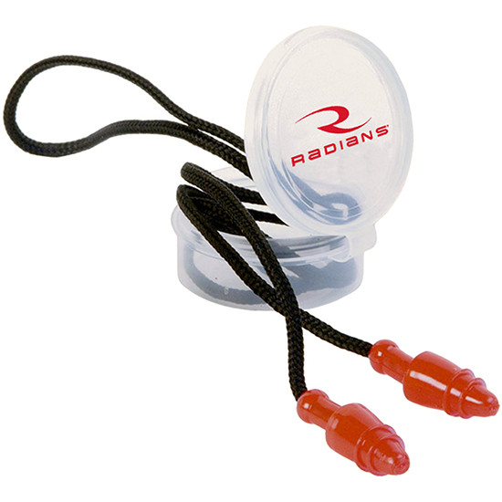 Radians JP3150HC SnugPlugs28 dB Behind The Neck Red/Black Adult 1 Pair