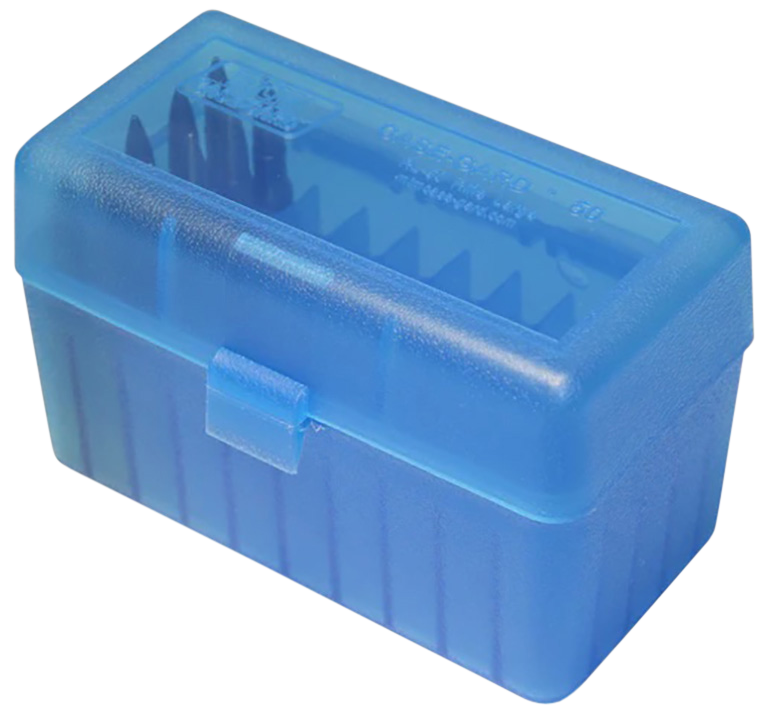 MTM Flip-Top Ammo Box 22-250 Remington, 250 Savage, 35 Remington 50-Round Plastic