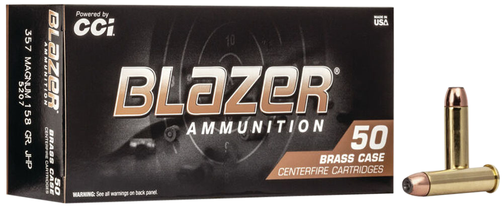 Blazer Brass Ammunition 357 Magnum 158 Grain Jacketed Hollow Point Box of 50