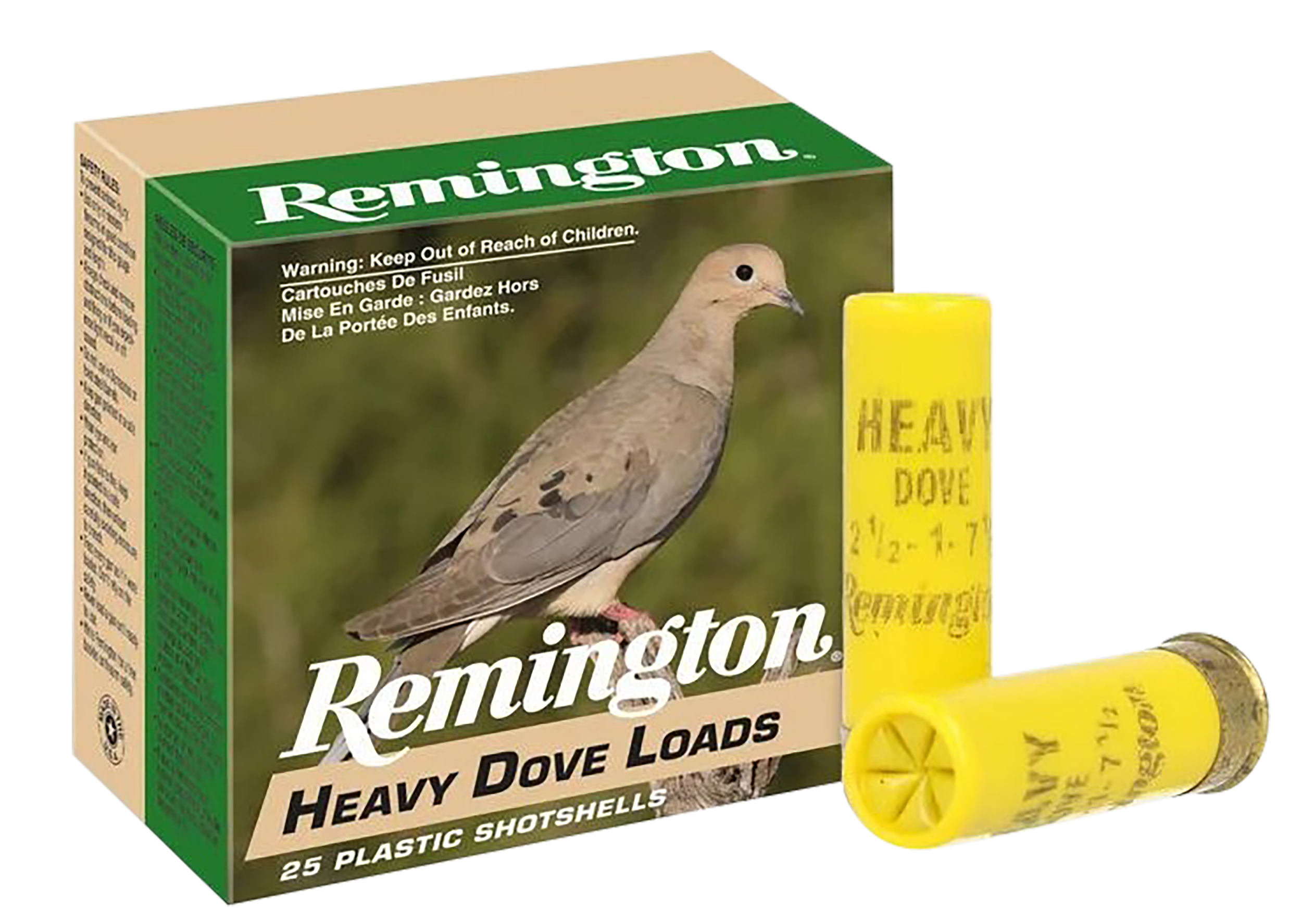 Remington Ammunition 28779 Heavy Dove Loads Upland 20 Gauge 2.75" 1 oz 8 Shot 25 Per Box/ 10 Cs