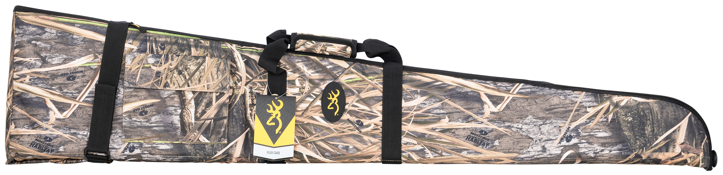 Browning 1410905952 Flexiblemade of Water Resistant Polyester with Mossy Oak Shadow Grass Habitat Finish, Closed-Cell Foam Padding, Center Panel & Accessory Pocket 52" L x 2" D x 12" H Interior Dimensions